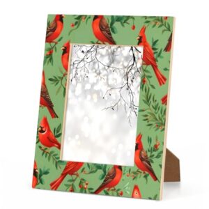 Mardesigns Xmas Birds 11x14 Picture Frame, Red Cardinals Display Pictures11x14 or 8x10 Photo, Wall Gallery Photo Frames and Tabletop Display Frame