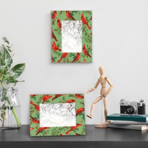 Mardesigns Xmas Birds 11x14 Picture Frame, Red Cardinals Display Pictures11x14 or 8x10 Photo, Wall Gallery Photo Frames and Tabletop Display Frame