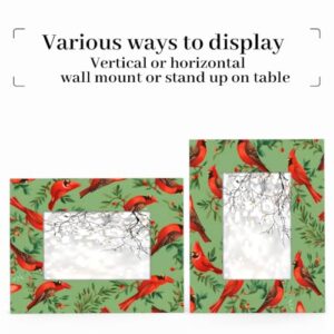 Mardesigns Xmas Birds 11x14 Picture Frame, Red Cardinals Display Pictures11x14 or 8x10 Photo, Wall Gallery Photo Frames and Tabletop Display Frame