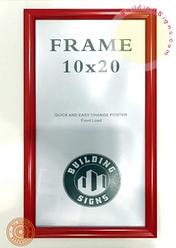 RED Poster Frame 10x20 Inches, snap frame, Outdoor Poster Display Unit (Aluminium)