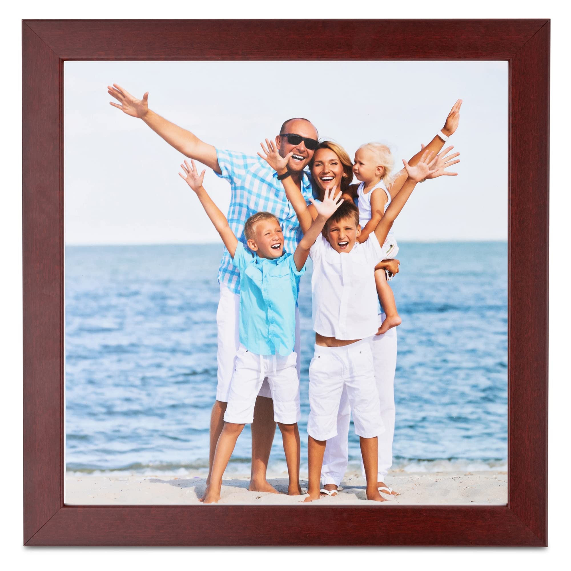 ArtToFrames 12x24 Inch Red Picture Frame, This 1.25" Custom Poster Frame is Cherry Style, for Your Art or Photos, WOMBW26-039-12x24