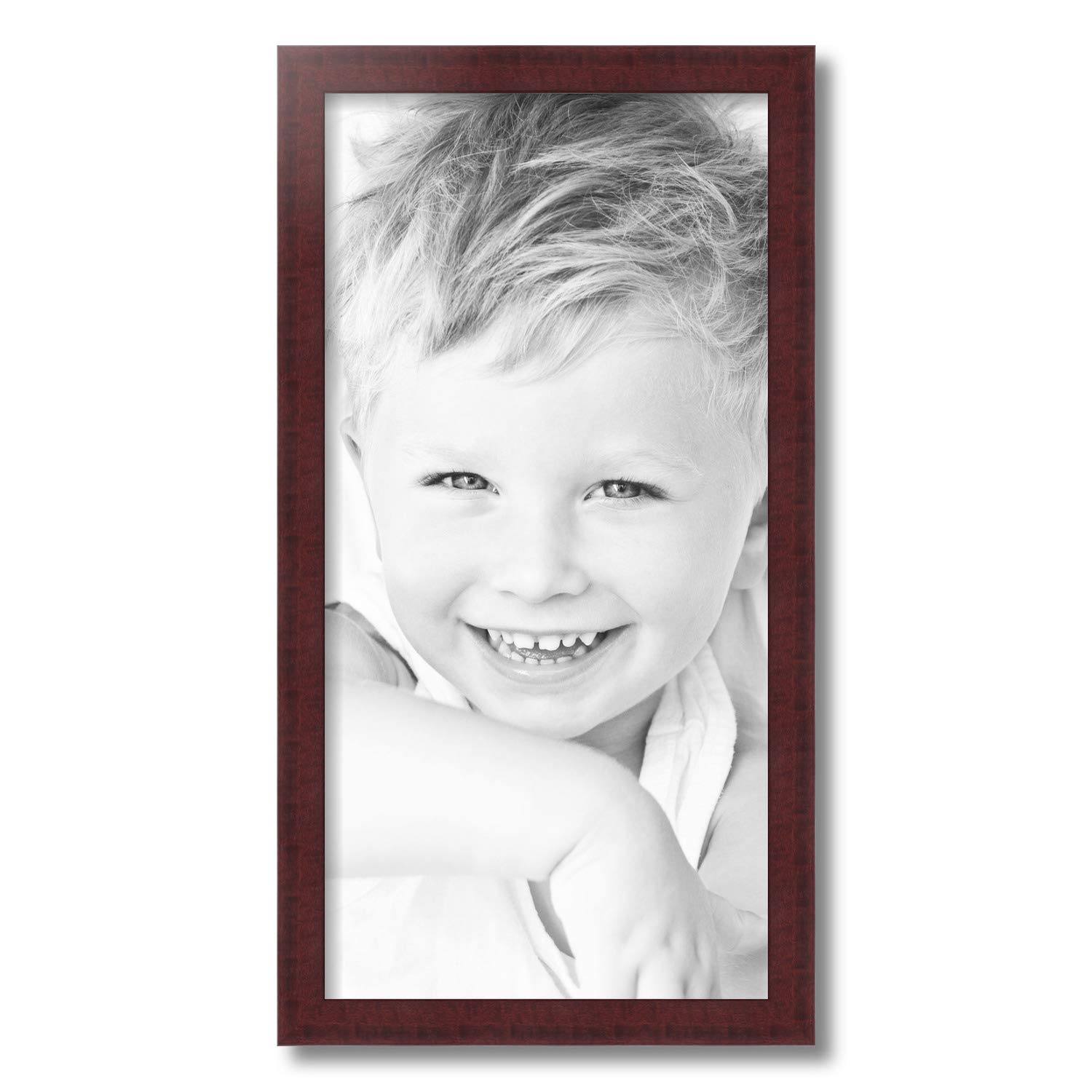 ArtToFrames 12x24 Inch Red Picture Frame, This 1.25" Custom Poster Frame is Cherry Style, for Your Art or Photos, WOMBW26-039-12x24