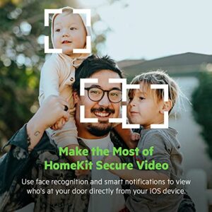 WeMo Smart Video Doorbell - Apple HomeKit Secure Video with HDR - Smart Home Products Video Doorbell Camera - Ring Doorbell for Security Camera System - WiFi Camera Doorbell w/ 223° FOV & 2-Way Audio