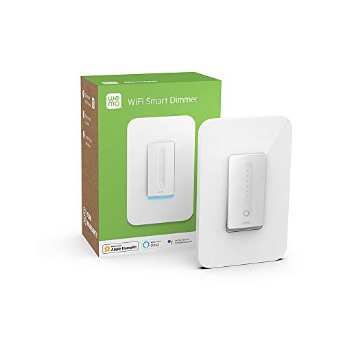 WeMo (F7C059) Dimmer Wifi Light Switch, Works with Alexa, the Google Assistant and Apple Homekit