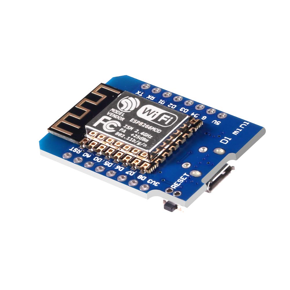 QCCAN 4PCS ESP8266 ESP-12 ESP-12F NodeMcu Mini D1 Module WeMos Lua 4M Bytes WLAN WiFi Internet Development Board Base on ESP8266 ESP-12F Compatible with WeMos D1 Mini