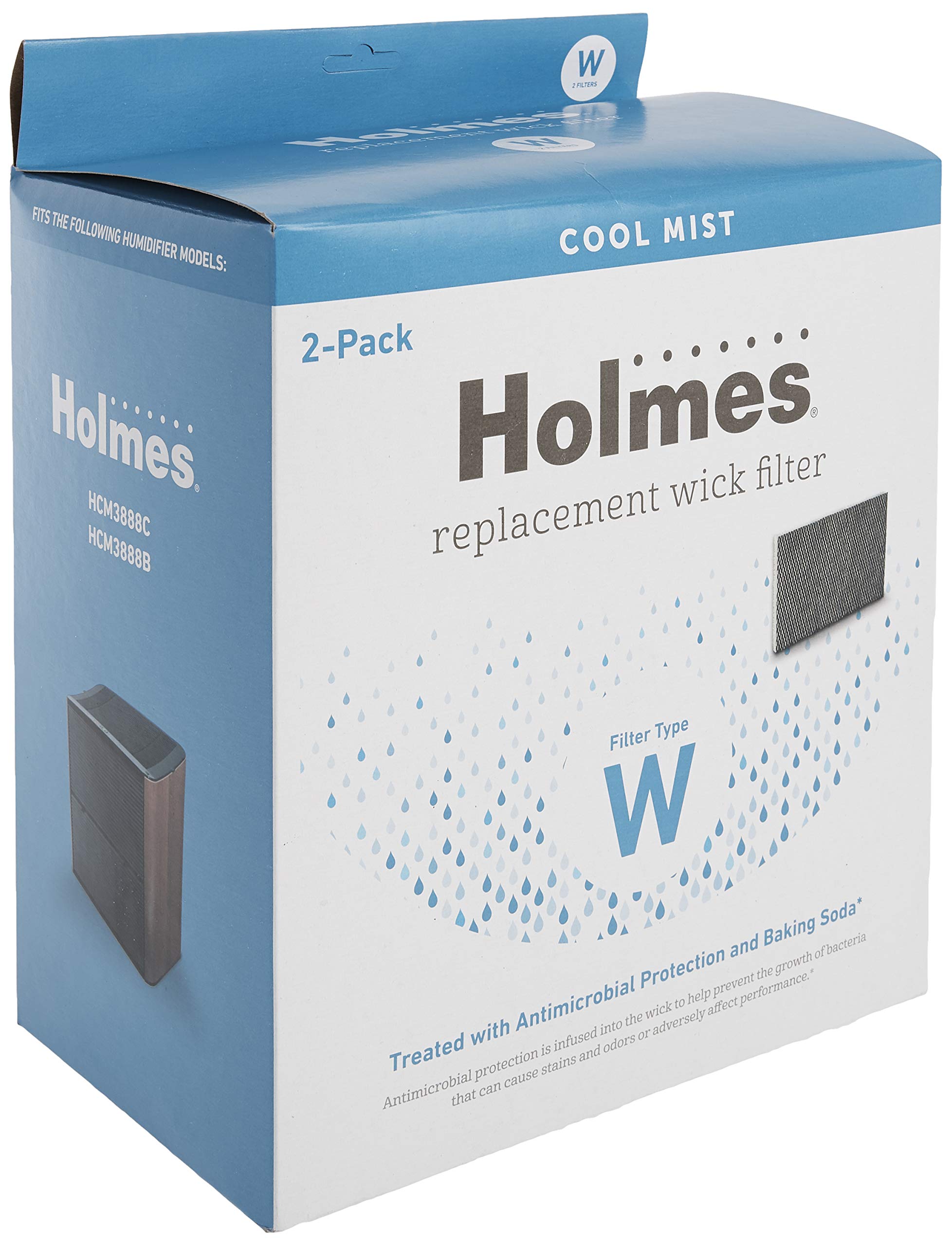 Holmes "W" Filter for Wemo Wifi Humidifier, 2-pack, HWF80-U