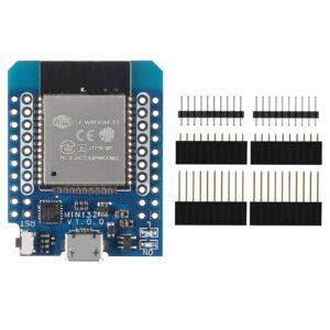 DWEII 5PCS ESP32 Mini NodeMCU Board ESP32 D1 Mini ESP-32 WiFi+Bluetooth Development Module Board Base on ESP8266 Compatible with Arduino WeMos D1 Mini