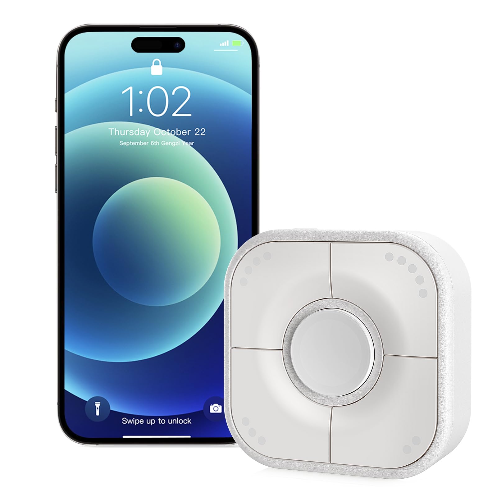 Onvis Smart Button, 5-Keys Smart Switch, Scene Controller, Compatible with Apple HomeKit, Automatically Trigger Accessories & Scenes-Thread (iOs 17.4 or later is Required)