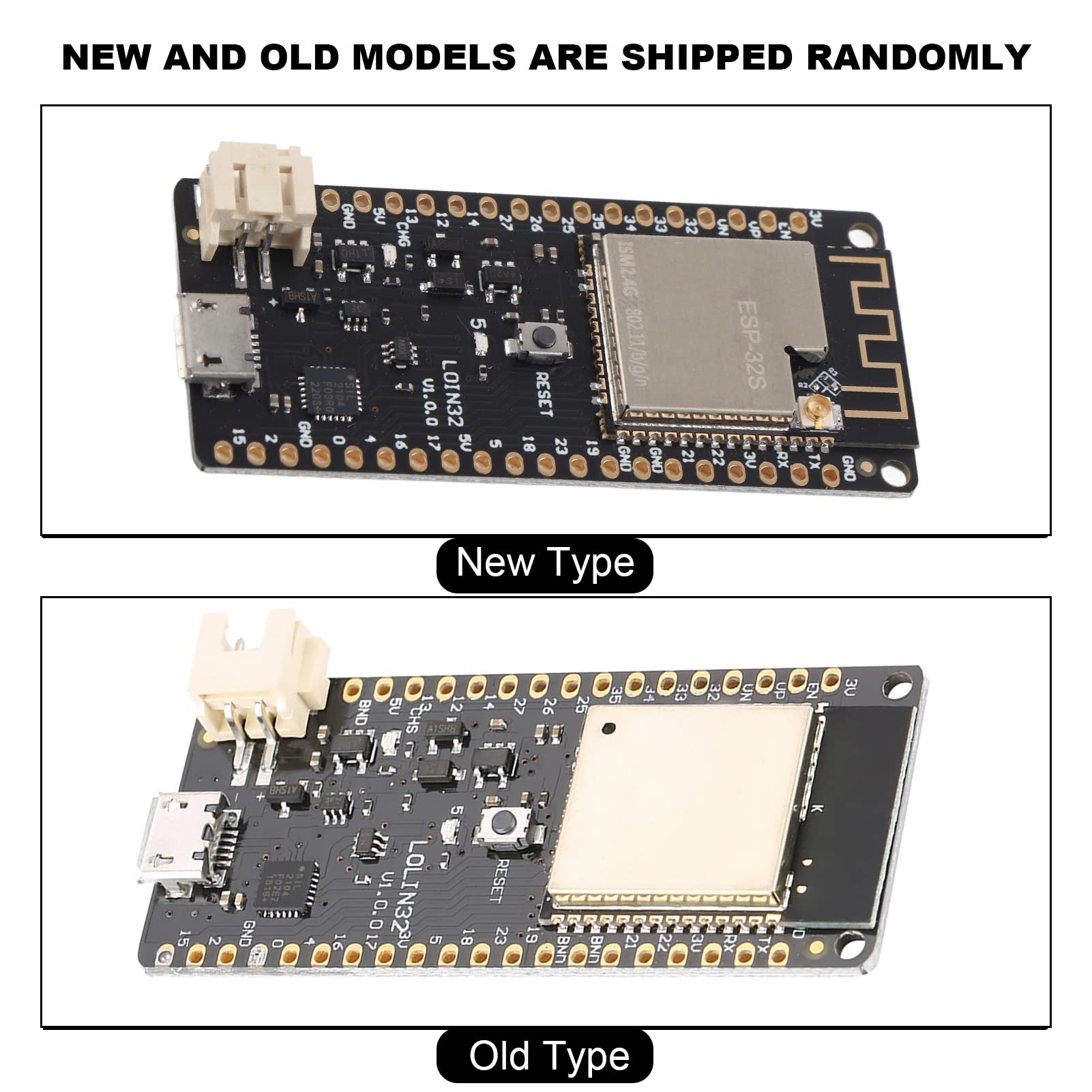 Walfront ESP-32 ESP-WROOM-32 Development Board WiFi & Bluetooth Card Module 4MB Flash WEMOS Lolin32 V1.0.0