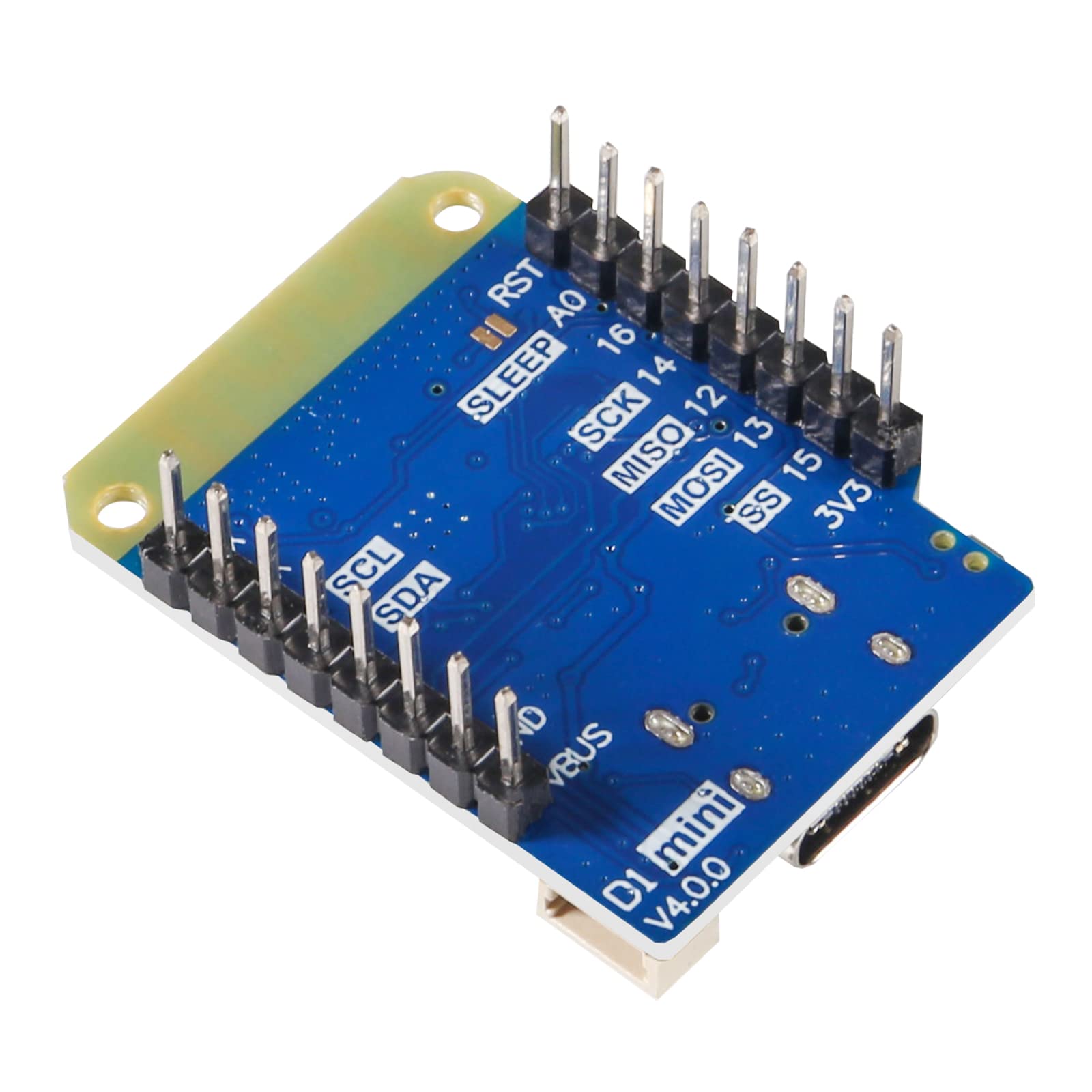 QCCAN 2pcs for WEMOS D1 Mini V4.0.0 Type-C USB WiFi Internet of Things Board Based ESP8266 4MB Compatible for Arduino MicroPython Nodemcu