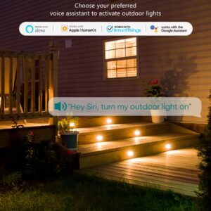 TREATLIFE Outdoor Smart Plug, HomeKit Outdoor Plug with 2 Individual Control Outlets, IP64 for Outdoor String Lights, Compatible with Siri, Alexa, Google Home, 2.4GHz WiFi Only, Remote Control, Timer