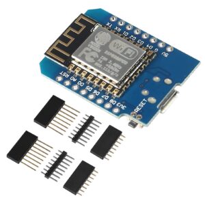 AITIAO 4Pcs ESP8266 ESP-12 ESP-12F NodeMcu Mini D1 Module for WeMos Lua 4M Bytes WLAN WiFi Internet Development Board Base on ESP8266 ESP-12F Compatible with WeMos D1 Mini