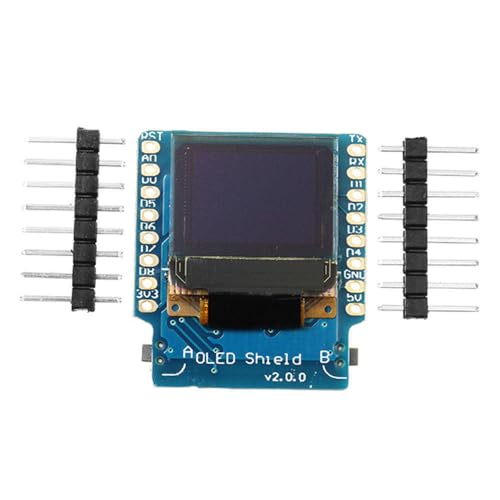 OLED Shield Display V2.0.0 for Wemos D1 Mini 0.66" Inch 64X48 IIC I2C Two Button Module