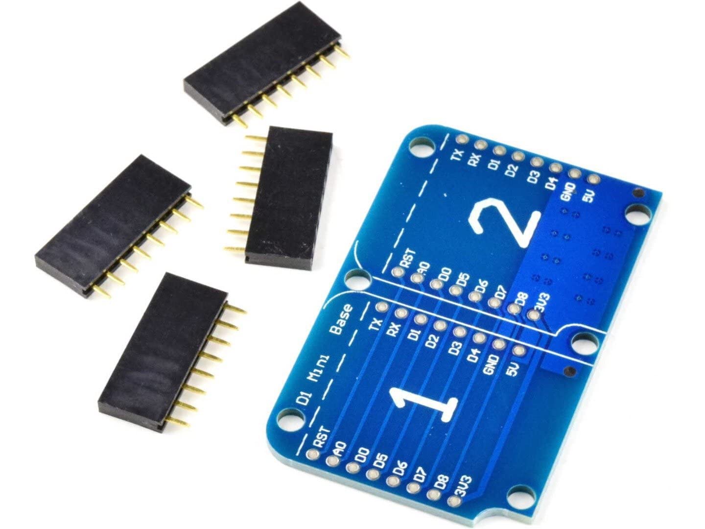 CANADUINO® 3 x WEMOS D1 Mini Compatible ESP8266 Dual Base