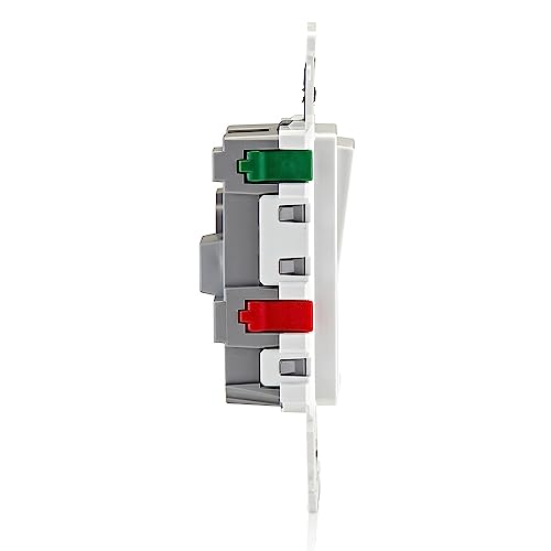 Leviton E5603-SW Decora Edge 15 Amp 3-Way Rocker Switch, White