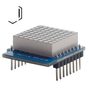 1PCS Matrix LED Shield V1.0.0 for WEMOS D1 Mini Digital Signal Output Controller Module 8 X 8 Dot Board Control