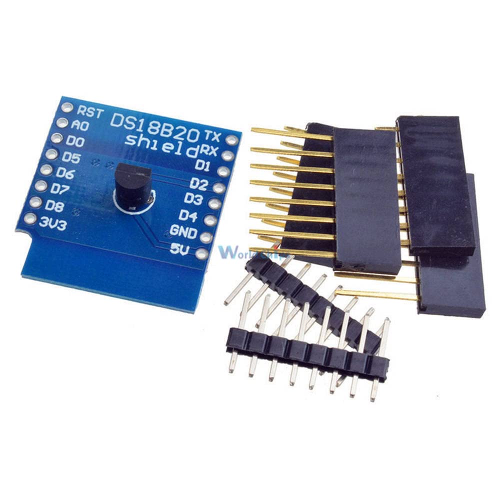 DS18B20 Temperature Sensor Shield for Wemos D1 Mini Wemos D1 Mini WiFi Extension Board Compatible for Arduino OTA