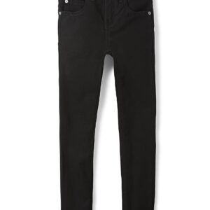 The Children's Place boys Stretch Skinny Jeans, Black Wash Single, 8 US