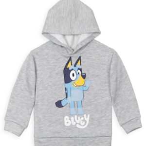 Bluey Toddler Boys Fleece Hoodie and Pants Outfit Set Grey/Blue 2T