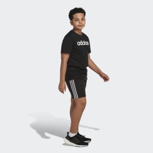 adidas boys Short Sleeve Aeroready Performance Logo Tee T-shirt T Shirt, Black, X-Large US