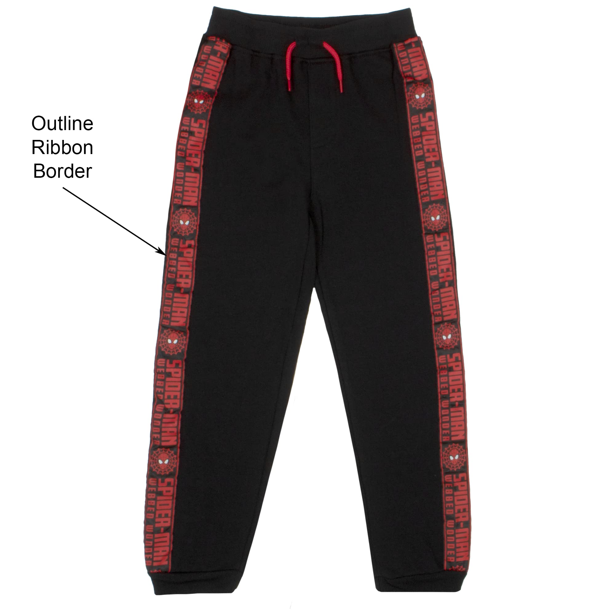 Marvel Spiderman Boys 3 Piece Fleece Pants Set, Spider-Man Zip-Up Hoodie, T-Shirt, and Pants 3-Pack Bundle Set (Black/Grey/Red, Size 3T)