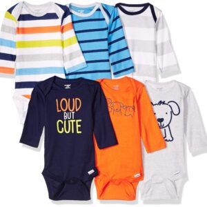 Onesies BrandUnisex Baby6-Pack Long Sleeve Bodysuitsdog6-9 Months