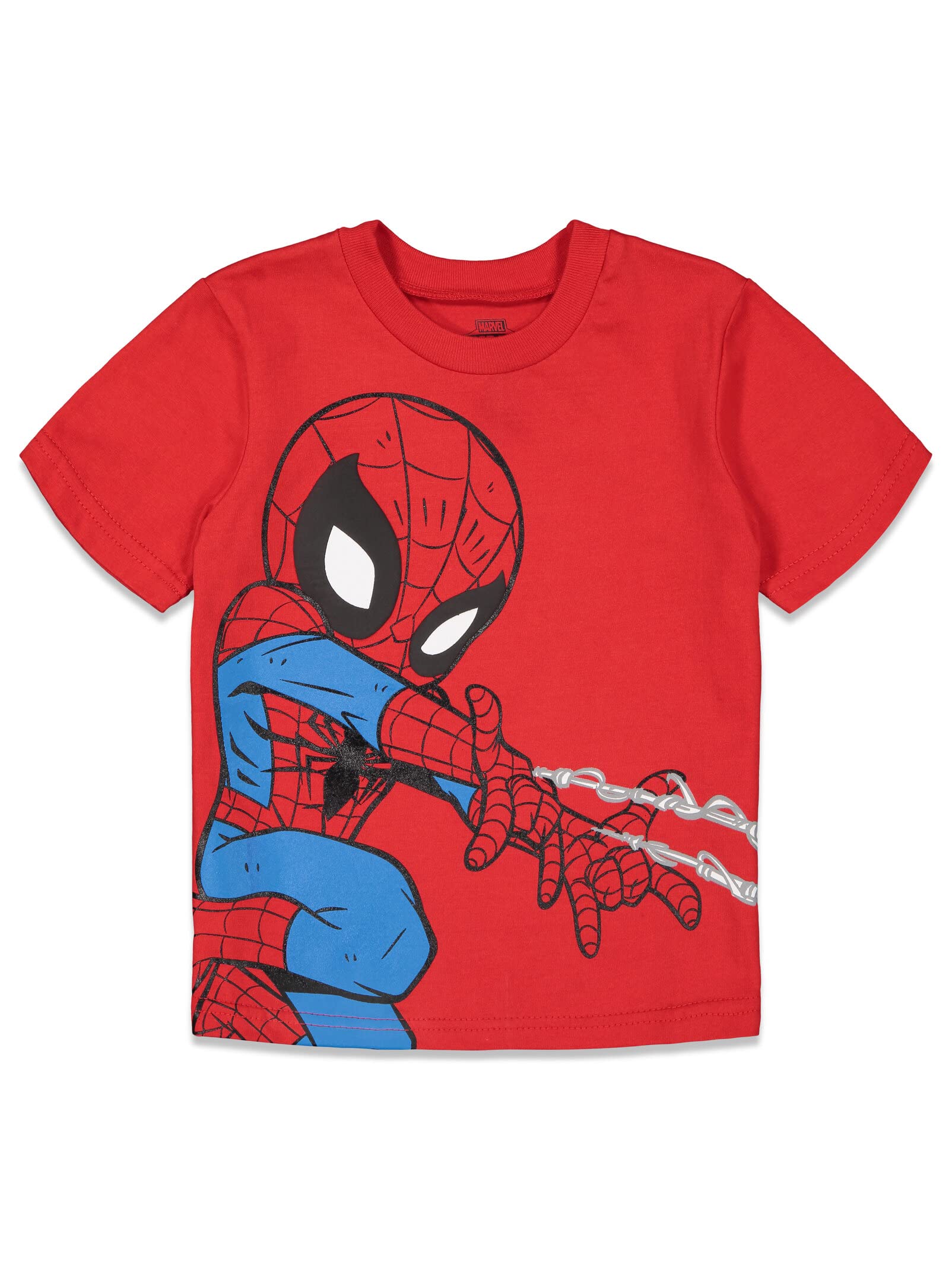 Marvel Avengers Super Hero Adventures Spider-Man Hulk Iron Man Little Boys 4 Pack Graphic T-Shirts 6