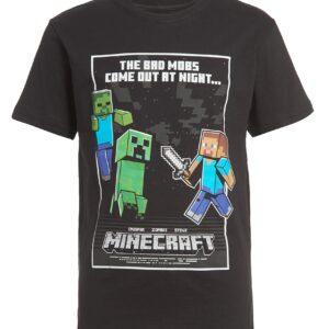 Minecraft Boys Creeper & Characters 3 Pack T-Shirt SetBlack/Gray Heather/Blue8