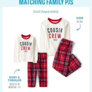 The Children's Place Kids 2 Piece Family Matching, Christmas Pajama Sets, Fleece, Cousin Crew, Large