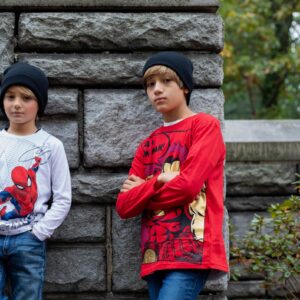 Marvel Avengers Spider-Man Toddler Boys 2 Pack Long Sleeve Graphic T-Shirts Gray/White 4T