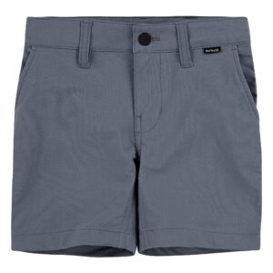 hurley boys' dri-fit walk shorts, cool grey, 8