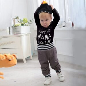 Renotemy Baby Boy Clothes Newborn Boy Outfits Set Newborn Outfits Baby Boy Clothes 0-3 Months Grey