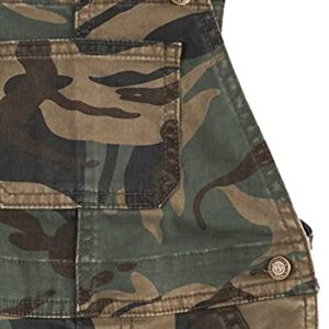 Wrangler Authentics Boys' Classic Denin Overall, Forest Night Camo, 4T