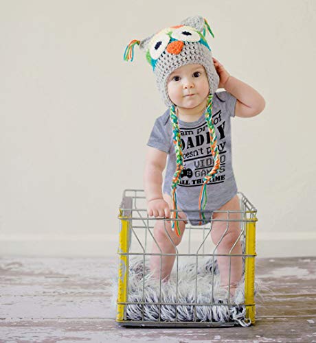 Loveternal I'm Proof Daddy Doesn't Play Video Games Baby Boys Romper Newborn Summer Outfits Jumpsuits for 3-6 Months Onsies Baby Boy Soft Cotton Aunt Onsies Baby Clothes Pregnancy Gift