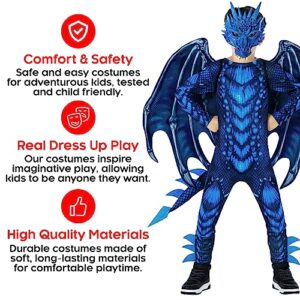 Morph Blue Dragon Costume Kids Dragon Costumes For Boys Halloween Costumes For Boys Kids Dragon Costume Dragon Costume Kids