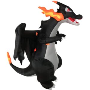 Dinosaur Costumes For Adults, Blow Up Dinosaur Costume, Inflatable Costume, Fire Breathing Evil Dragon For Party(Charizard)