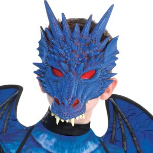 Amscan Deadly Dragon Costume for Boys, Includes Jumpsuit, Tail, and Mask, Medium