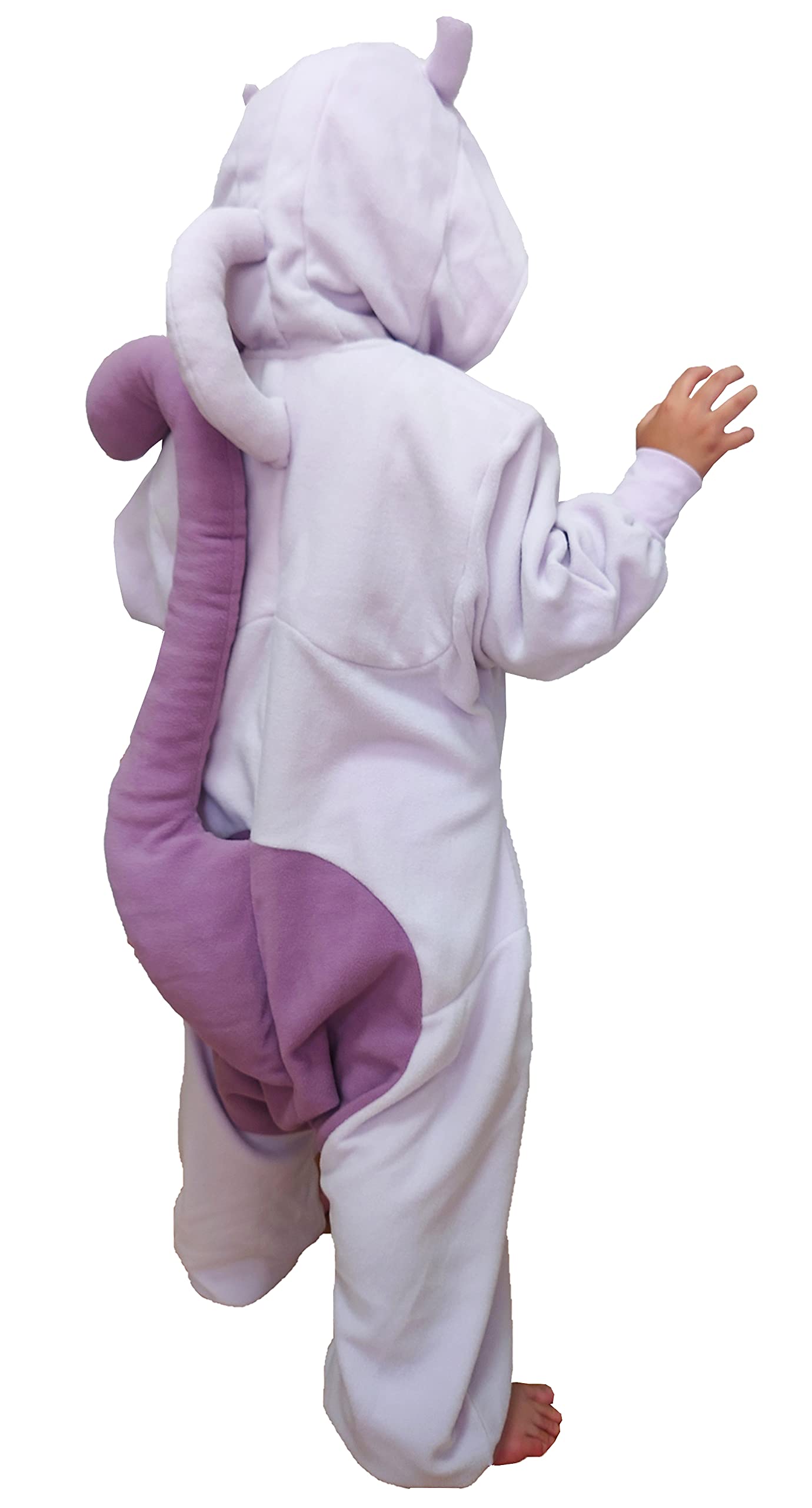 SAZAC Kigurumi - Pokemon - Mewtwo - Onesie Jumpsuit Halloween Costume -Kids Size (5-9 Year Old) Purple