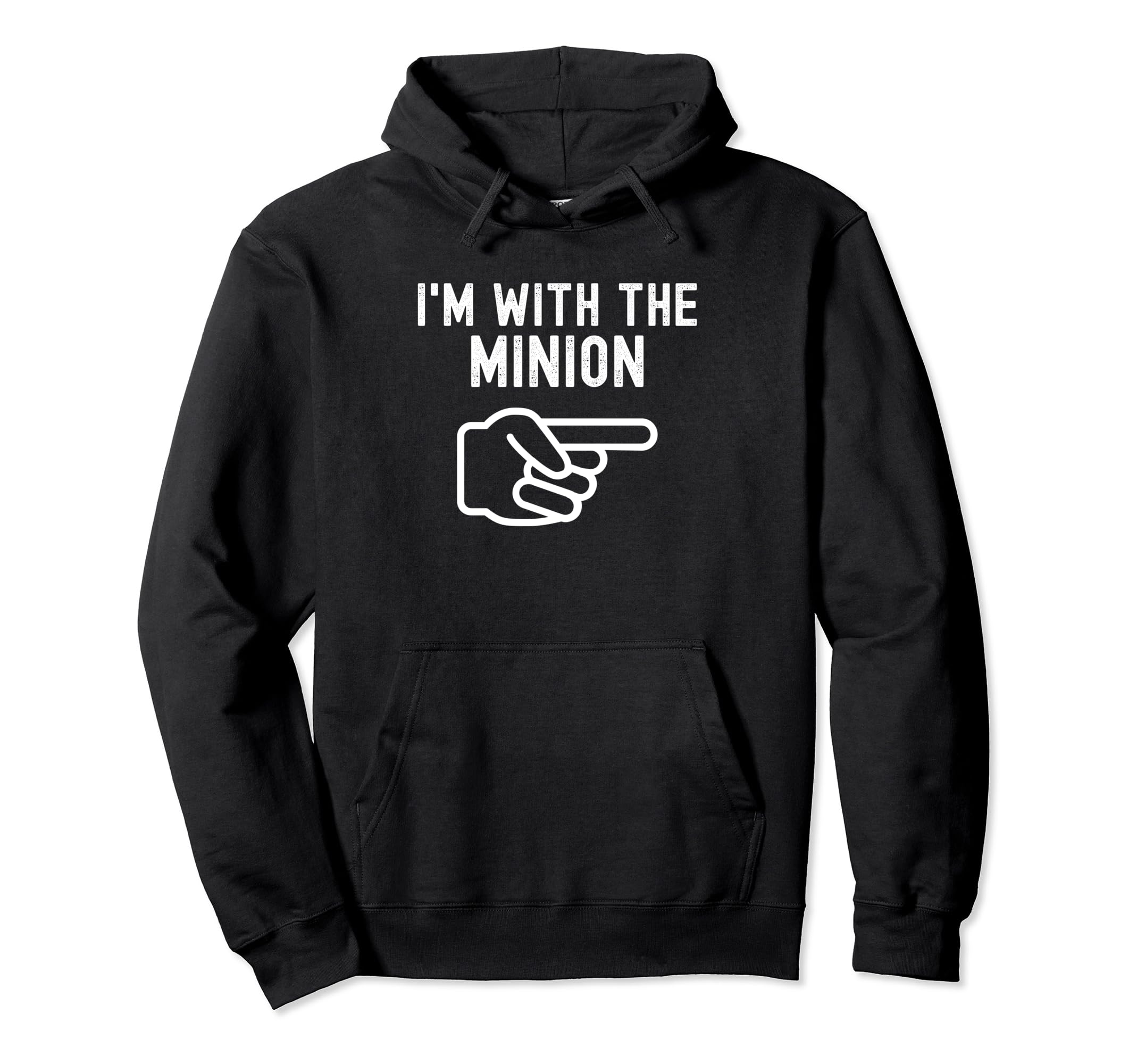 I'm With the Minion Funny Couples Matching Halloween Costume Pullover Hoodie