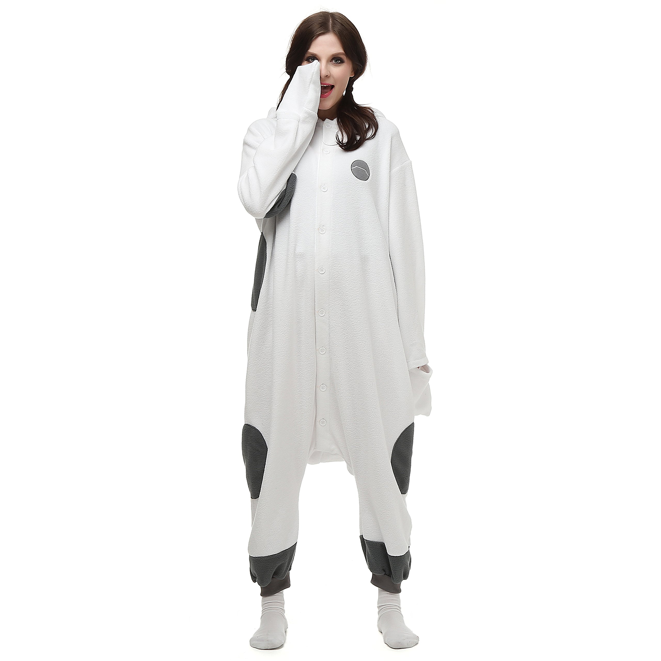 VU ROUL Unisex Adults Costumes Baymax Onesie Pajamas UK Small White