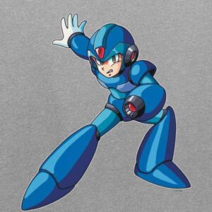 Pop Threads Mega Man X Base Armor Megaman Video Gaming Youth Kids Girl Boy T-Shirt Sport Grey M