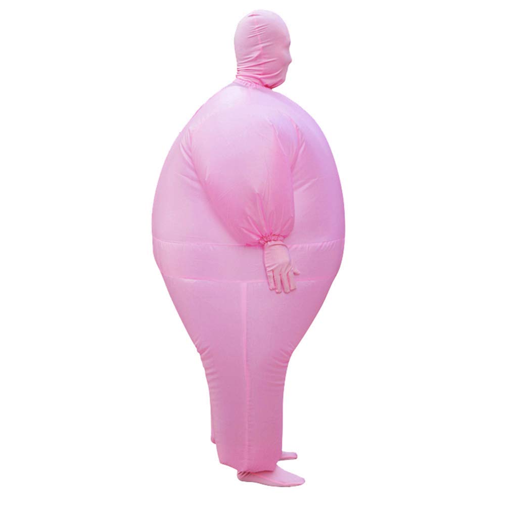 RHYTHMARTS Pink Inflatable Costume Chub Costume Inflatable Full Body Suit Blow up Costume for Adult