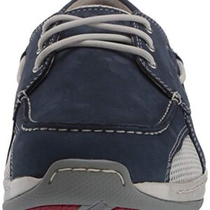 Dunham mens Captain Boat Shoe, Navy Nbk, 9.5 X-Wide US