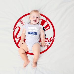 NanyCrafts Baby's Grandpa says I'm a Yankees Fan Bodysuit 18 Months Navy