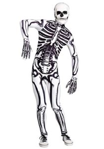 fun costumes men's white skeleton x-large