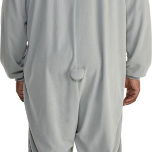 Amscan Koala Hooded Jumpsuit | Plus XXL | | Gray and White - 1 Pc