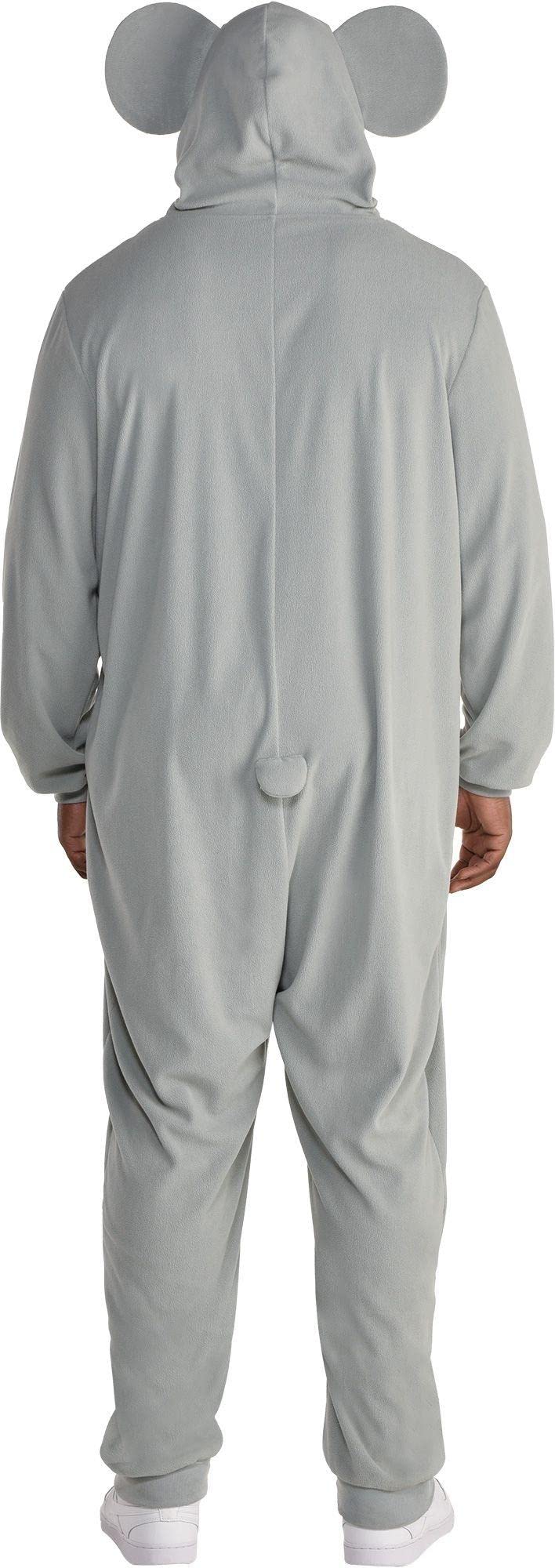 Amscan Koala Hooded Jumpsuit | Plus XXL | | Gray and White - 1 Pc