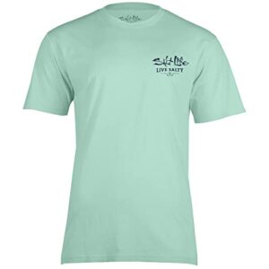 Salt Life Mens Ocean Kin Short Sleeve Tee, Sea Glass, X-Large