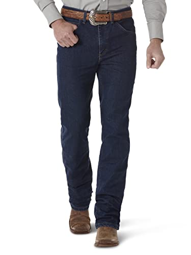 Wrangler mens Premium Performance Cowboy Cut Comfort Wicking Slim Fit Jeans, Midnight Rinse, 40W x 30L US