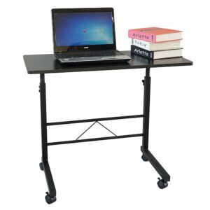 TOOMCYD Small Computer Desk, Modern Simple Style Removable Adjustable Home Office Desk, Student Study Writing Desk Black